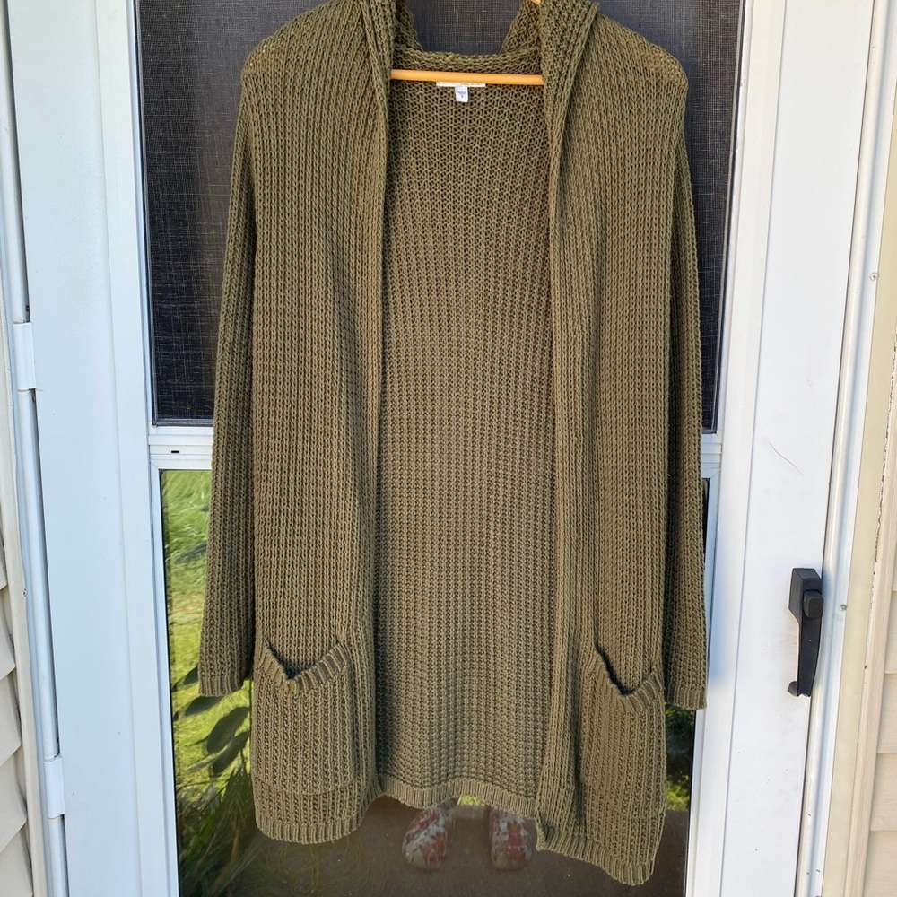 Hooded Knit Cartigan